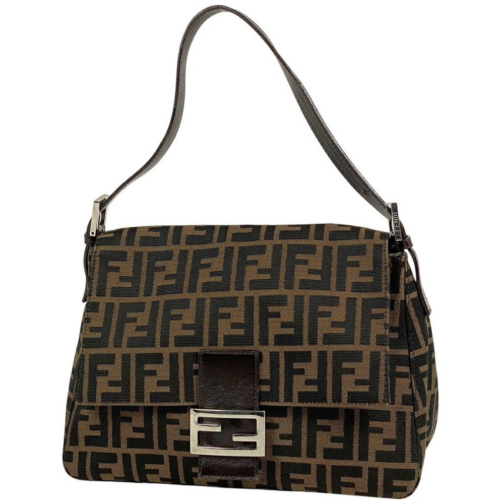Fendi Zucca shoulder bag Mamma Bucket One Shoulder Hobo handbag canvas brown